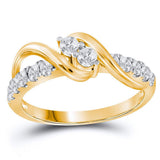 14kt Yellow Gold Womens   Solitaire Bridal Wedding Engagement Ring  Cttw