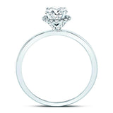 14kt White Gold Womens Round Diamond Solitaire Bridal Wedding Engagement Ring 7/8 Cttw (Certified)