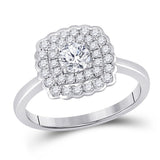 14kt White Gold Womens Round Diamond Solitaire Bridal Wedding Engagement Ring 3/4 Cttw (Certified)