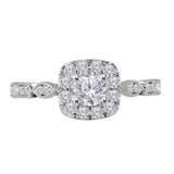 14kt Two-tone Gold Womens Round Diamond Solitaire Bridal Wedding Engagement Ring 3/4 Cttw (Certified)