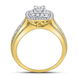 14kt Yellow Gold Womens Round Diamond Solitaire Bridal Wedding Engagement Ring 1.00 Cttw (Certified)