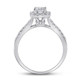 14kt White Gold Womens Emerald Diamond Solitaire Bridal Wedding Engagement Ring 1.00 Cttw (Certified)