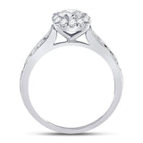 14kt White Gold Womens Round Diamond Solitaire Bridal Wedding Engagement Ring 1.00 Cttw (Certified)