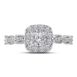 14kt Two-tone Gold Womens Round Diamond Solitaire Bridal Wedding Engagement Ring 3/4 Cttw (Certified)