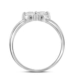 14kt White Gold Womens Round Diamond Bridal Wedding Engagement Ring Band Set 1.00 Cttw (Certified)