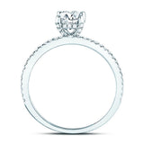 14kt White Gold Womens Round Diamond Solitaire Bridal Wedding Engagement Ring 1.00 Cttw (Certified)