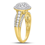14kt Yellow Gold Womens Round Diamond Solitaire Bridal Wedding Engagement Ring 1.00 Cttw (Certified)