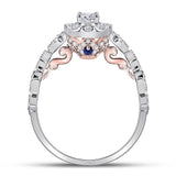 14kt Two-tone Gold Womens Round Diamond Solitaire Bridal Wedding Engagement Ring 3/4 Cttw (Certified)