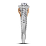 14kt White Gold Womens Round Diamond Solitaire Bridal Wedding Engagement Ring 1/2 Cttw (Certified)