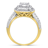 14kt Yellow Gold Womens Round Diamond Solitaire Bridal Wedding Engagement Ring 1.00 Cttw (Certified)