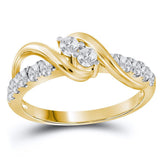 14kt Yellow Gold Womens   Solitaire Bridal Wedding Engagement Ring  Cttw