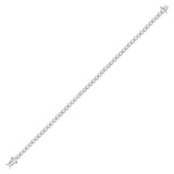 14kt White Gold Womens Round Diamond Timeless Tennis Bracelet 2.00 Cttw